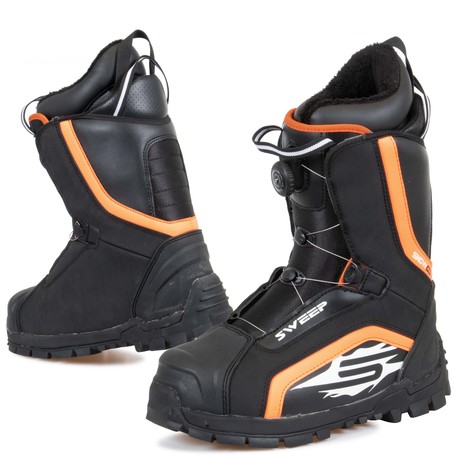 Sweep Snowcore EVO R Kelkkakenkä, musta/oranssi Sweep Snowcore EVO R Kelkkakenkä, musta/oranssi